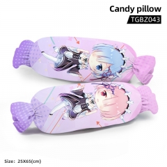 Re: Zero Kara Hajimeru Isekai Seikatsu Cartoon Cosplay Candy Shape Plush Stuffed Doll Cushion Pillow