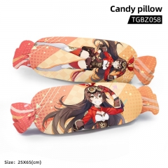 Genshin Impact Amber Cartoon Cosplay Candy Shape Plush Stuffed Doll Cushion Pillow