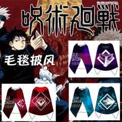 3 Styles Jujutsu Kaisen Cute Anime Flannel Blanket Cloak