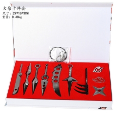 Naruto Japanese Manage Anime Alloy Keychain Crafts