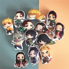 10CM 15 Styles Demon Slayer: Kimetsu no Yaiba Cute Plush Toy Keychain Pendant