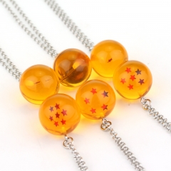 1-7 Stars Dragon Ball Z Cartoon Pattern Anime Necklace