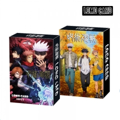 2 Styles Jujutsu Kaisen Collectible Cartoon Pattern Paer Lomo Card Postcard (30pcs/set)
