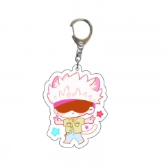 6 Different Styles Jujutsu Kaisen Cartoon Pendant Key Chain Anime Acrylic Keychain