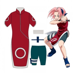 火影忍者NARUTO春野樱COS服小樱旗袍绑带套装cosplay衣服