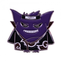 Pokemon Gengar Movie Alloy Badge Anime Brooches Pin