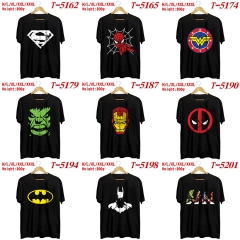 20 Styles Marvel Comics Cosplay Color Printing Anime T shirt
