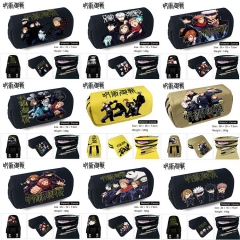 25 Styles Jujutsu Kaisen Double Layer Canvas Pencil Bag