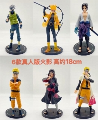 6pcs/set Naruto Cartoon Character Collectible Anime Figure