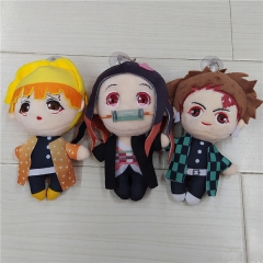 13CM Demon Slayer: Kimetsu no Yaiba Character Anime Plush Toy Doll (3pcs/set)