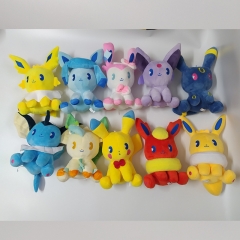 20cm Pokemon Eeveelution Vaporeon/Jolteon/Umbreon/Leafeon/Espeon Plush Toy（10pcs/set）