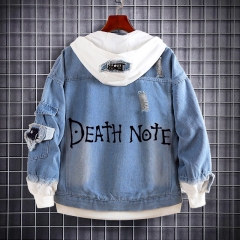 死亡笔记新印花 牛仔外套