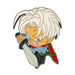 Dragon Ball Z Trunks Character Pattern Alloy Pin Anime Brooch