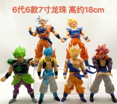 6代6款7寸七龙珠手办模型玩具18cmPVC摆件,