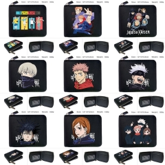15 Styles Jujutsu Kaisen Zippered Cartoon Anime Wallet and Purse