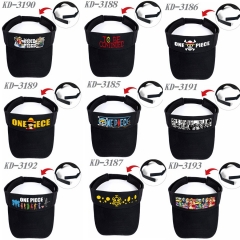 9 Styles One Piece Anime Visor Sun Hat and Cap