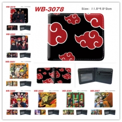火影忍者-24款 动漫彩图对折二折皮钱包