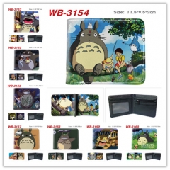 龙猫-12款  动漫彩图对折二折皮钱包