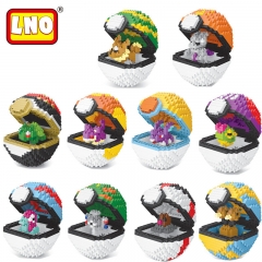 10 Styles Pokemon Japanese Anime Funny Miniature Plastic Building Blocks For Kids Toy