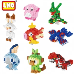 8 Styles Pokemon Diglett Miniature Anime Building Blocks Funny Board Game