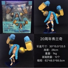 18CM One Piece 20th Anniversary Franky Cartoon Toys Japanese Anime PVC Figure