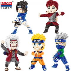 5 Styles Naruto Anime Building Blocks Funny Board Game