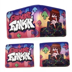 20 Styles The Friday Night Funkin Cartoon Colorful Coin Purse PU Button Anime Long Wallet
