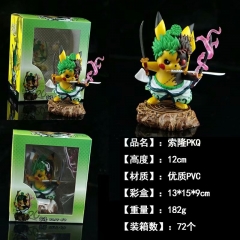 One Piece Zoro Cos Pokemon Pikachu Anime PVC Figure