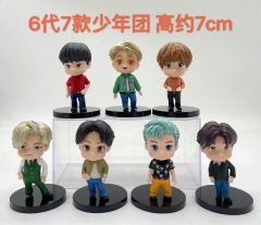 K-POP BTS Bulletproof Boy Scouts 6 Ver. Anime PVC Figure 7pcs/set