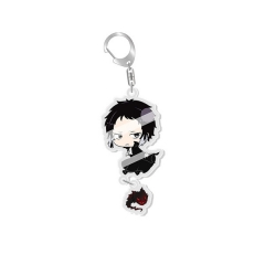9 Styles Bungo Stray Dogs  Cartoon Pendant Key Chain Anime Acrylic Keychain