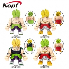 4 Styles Dragon Ball Z Anime Cartoon Model Miniature Building Blocks Collection  4.5CM #KF6073