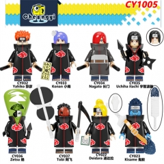 8 Styles Naruto Anime Cartoon Model Miniature Building Blocks Collection 4.5CM #CY1005