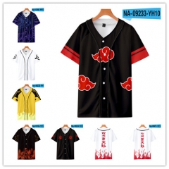 8 Styles Naruto Manga 3D Digital Print T Shirt
