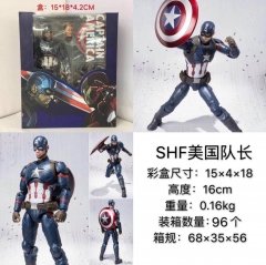 SHF可动美国队长 关节可动手办