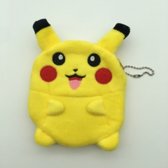 12CM Pokemon Detective Pikachu Character Anime Model Cartoon Plush Coin Bag