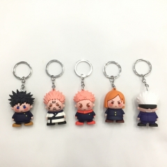 5 Styles Jujutsu Kaisen Character Cartoon Model Anime PVC Figure Keychain