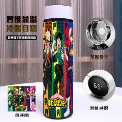 我的英雄学院 动漫游戏全彩真空双层 智能保温杯 500ML（带电）