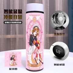 百变小樱 动漫游戏全彩真空双层 智能保温杯 500ML（带电）
