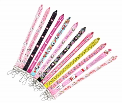 12 Styles Hello Kitty Cartoon Long Style Lanyard Anime Phone Strap