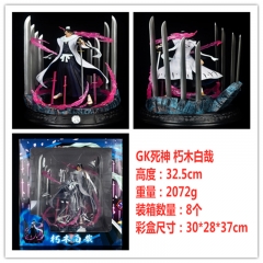 32.5CM Bleach Kuchiki Byakuya Cartoon Character Model Statue Anime PVC Figure