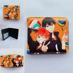 Haikyuu Colorful Coin Purse Bifold PU Anime Short Wallet