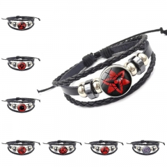 19 Styles Naruto Leather Material Anime Bracelet