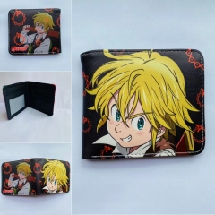 The Seven Deadly Sins Colorful Coin Purse Bifold PU Anime Short Wallet