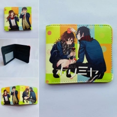 2 Styles Horimiya Colorful Coin Purse Bifold PU Anime Short Wallet
