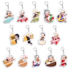 14 Styles Haikyuu Cartoon Pendant Anime Acrylic Keychain