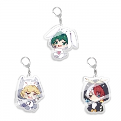3 Styles My Hero Academia Cartoon Pendant Anime Acrylic Keychain
