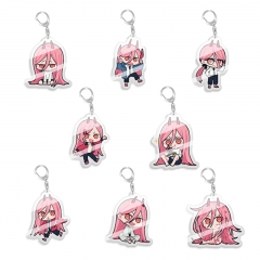 8 Styles Chainsaw Man Cartoon Pendant Anime Acrylic Keychain