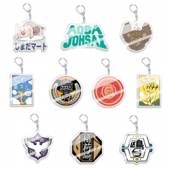 10 Styles Haikyuu Cartoon Pendant Anime Acrylic Keychain