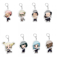 8 Styles Jujutsu Kaisen Cartoon Pendant Anime Acrylic Keychain