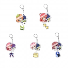 5 Styles The Quintessential Quintuplets Cartoon Pendant Anime Acrylic Keychain